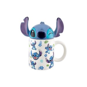 Taza - Stitch Con Tapa - Disney