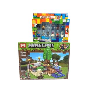 Combo 3 - Lego 2 en 1 248 piezas + Minifiguras - Minecraft