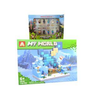 Combo 6 - Lego 700 piezas + Minifiguras - Minecraft