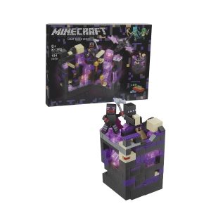 Lego con luces negro y morado +170 piezas - Minecraft