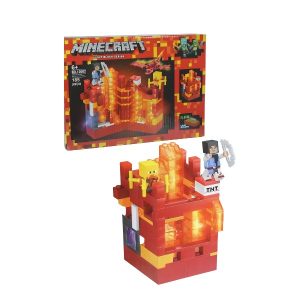 Lego con luces rojo +170 piezas - Minecraft